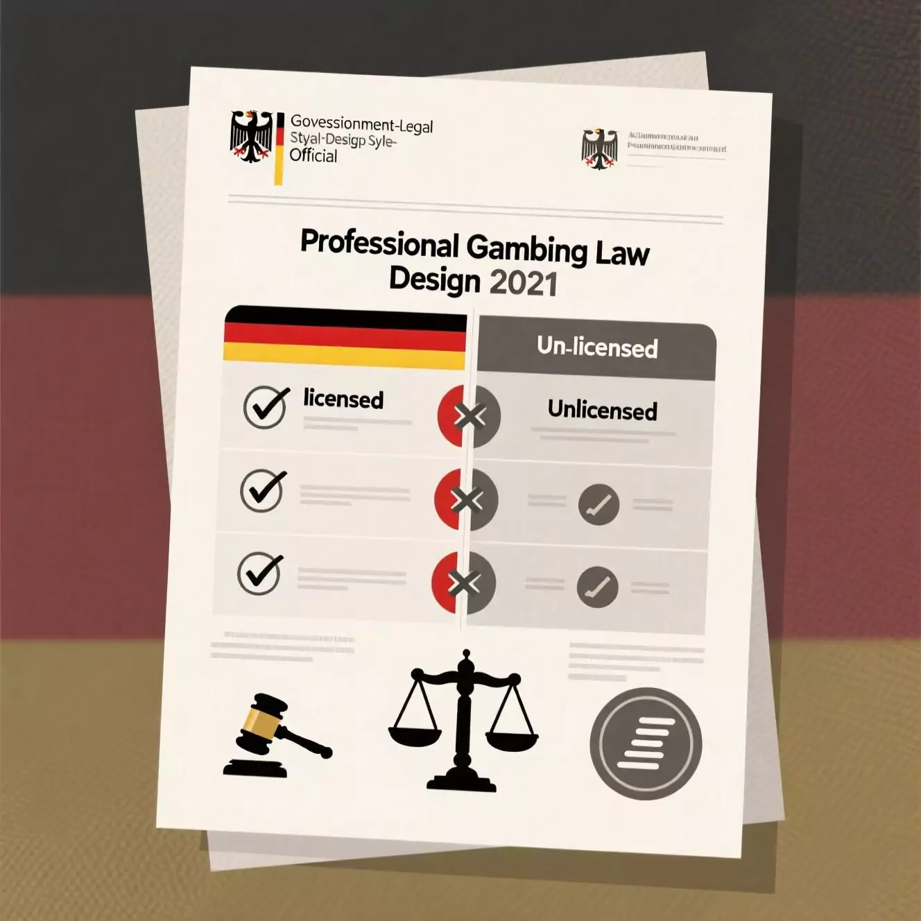 Infografik zu deutschen Glücksspielgesetzen 2021
